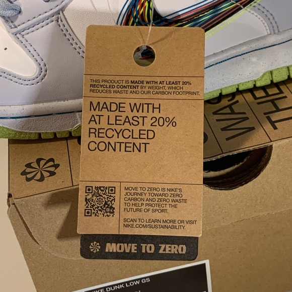 🧃[BRAND NEW] NIKE DUNK LOW 3D SWOOSH GREY GRADE SCHOOL SHOES SIZE 6 SNEAKERS 🧃 - Picture 13 of 13